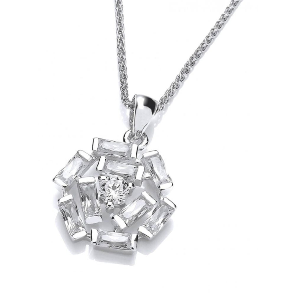 CZ Baguette Stones Pendant
