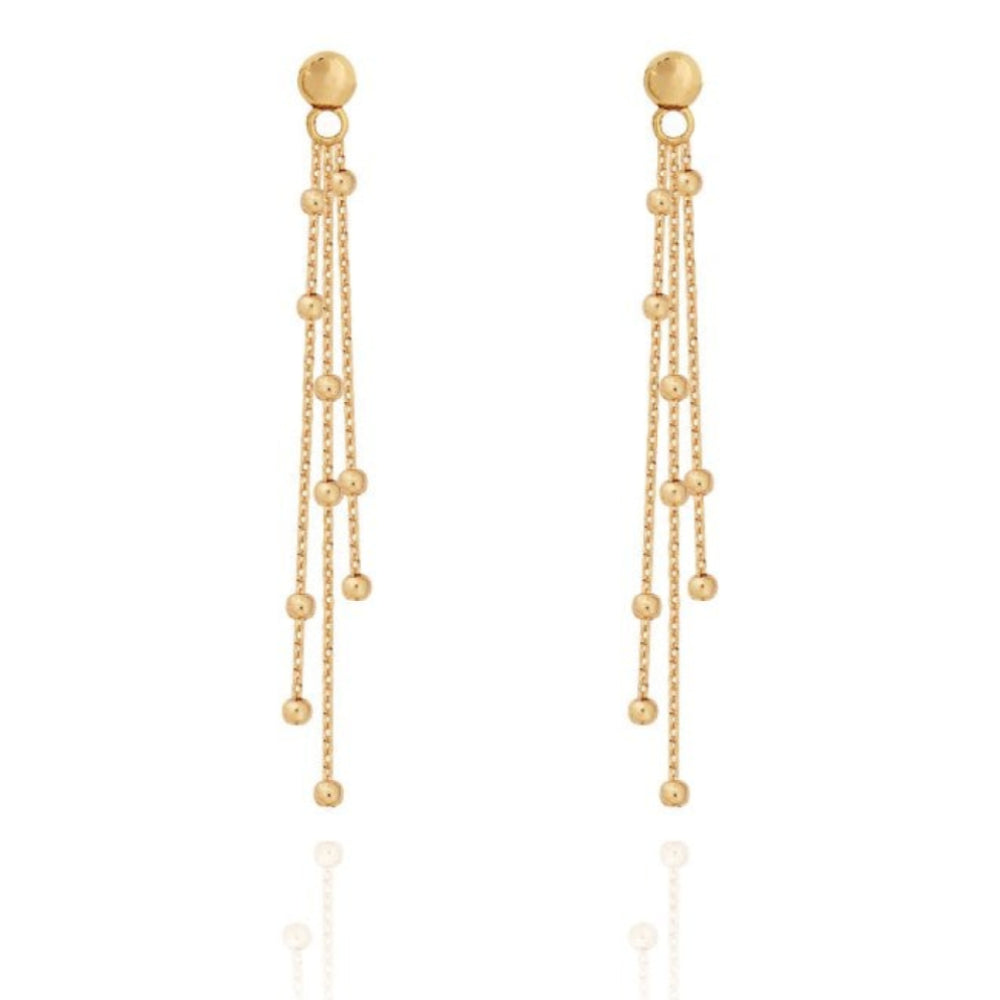 Alisa | Gold Multi Chain Earrings | 21mm Total Chain Length
