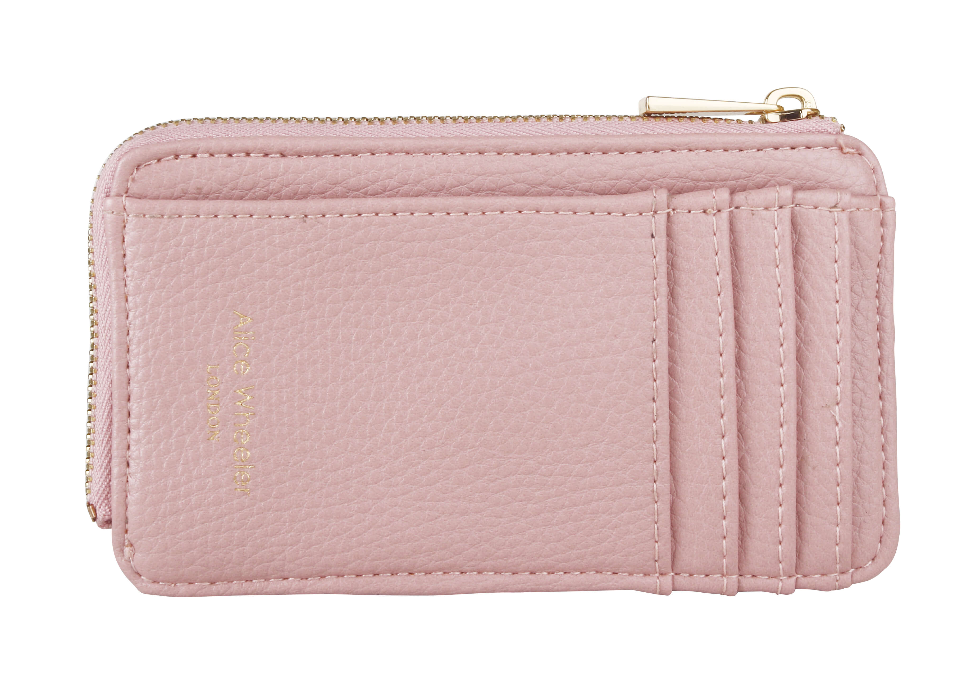 Bath Coin & Card Purse In Pink