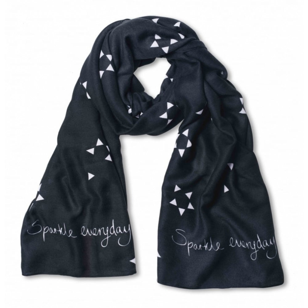 Sentiment Scarf - Sparkle Every Day - Thistle Grey