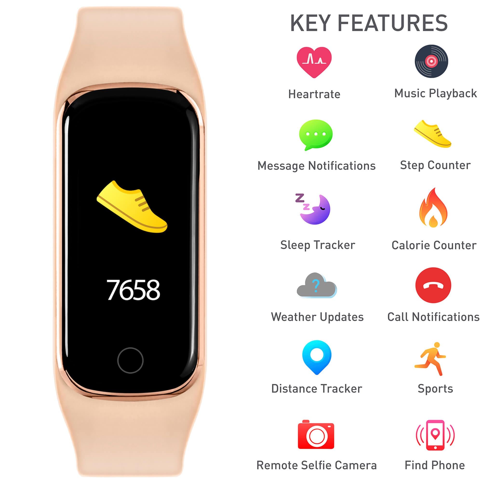Series 8 Nude Pink & RG Slimline Sport Smart Watch
