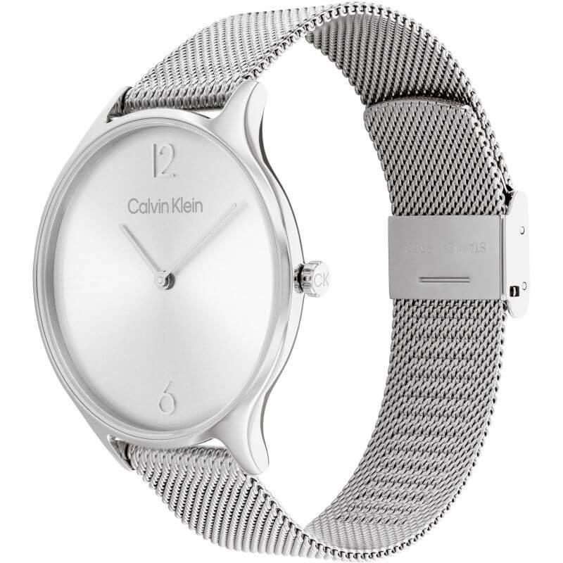 2H Silver Dial Stainless Steel Mesh Bracelet Watch