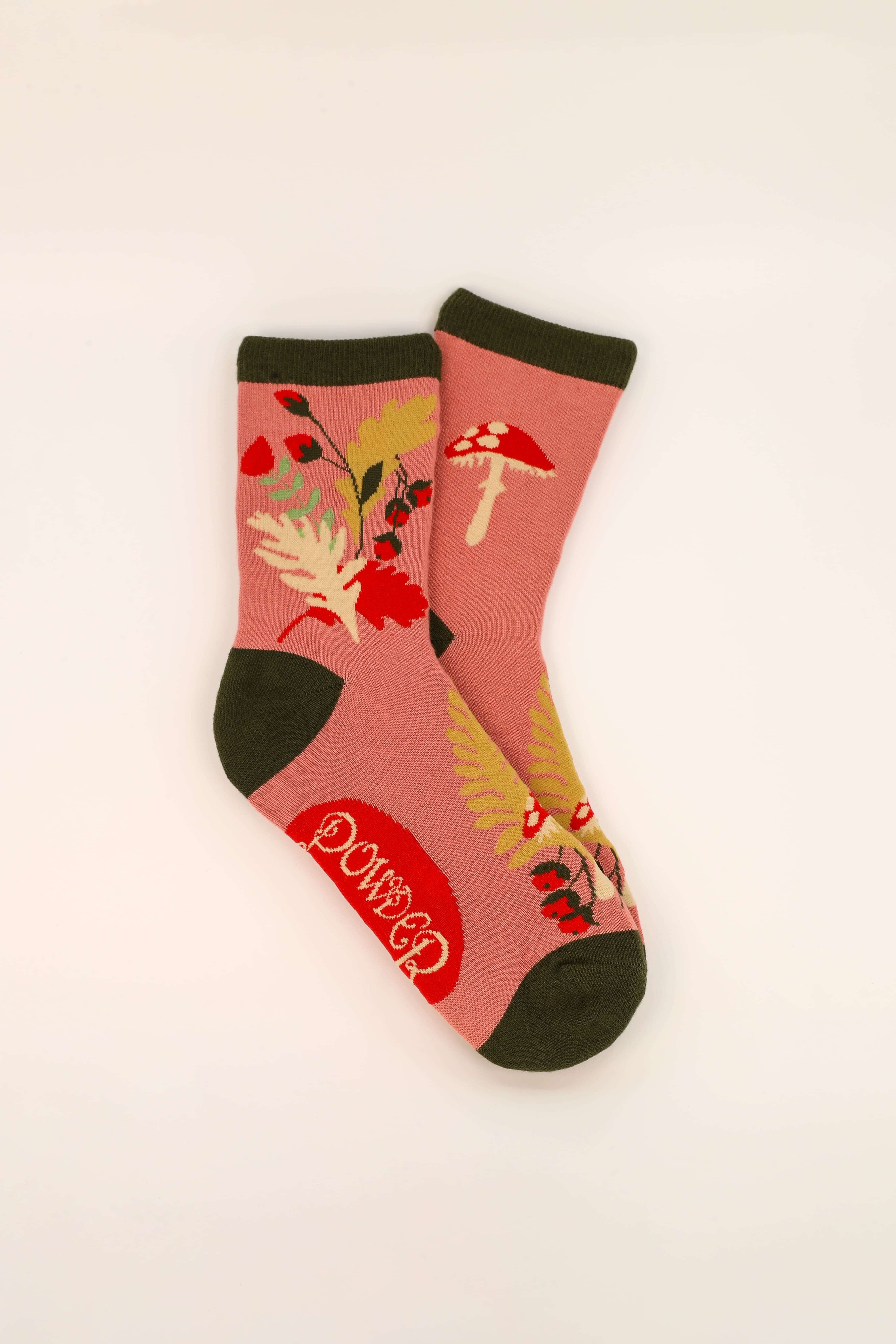 Foraging Ankle Socks - Coral