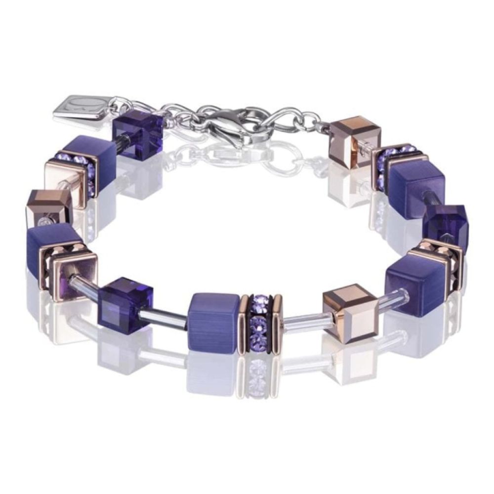 Geo Cube Violet Bracelet