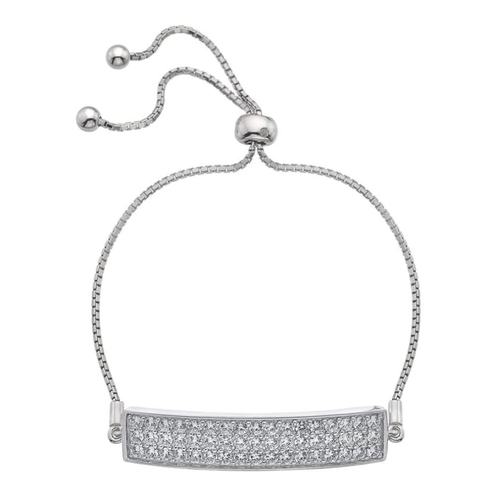 Crystal Triple Row Bracelet - Clear