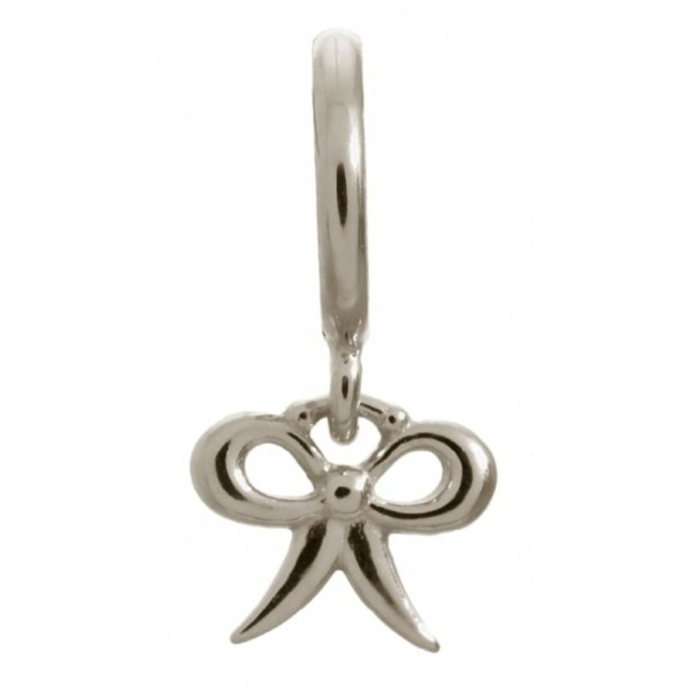 Sterling Silver Hanging Bow Charm