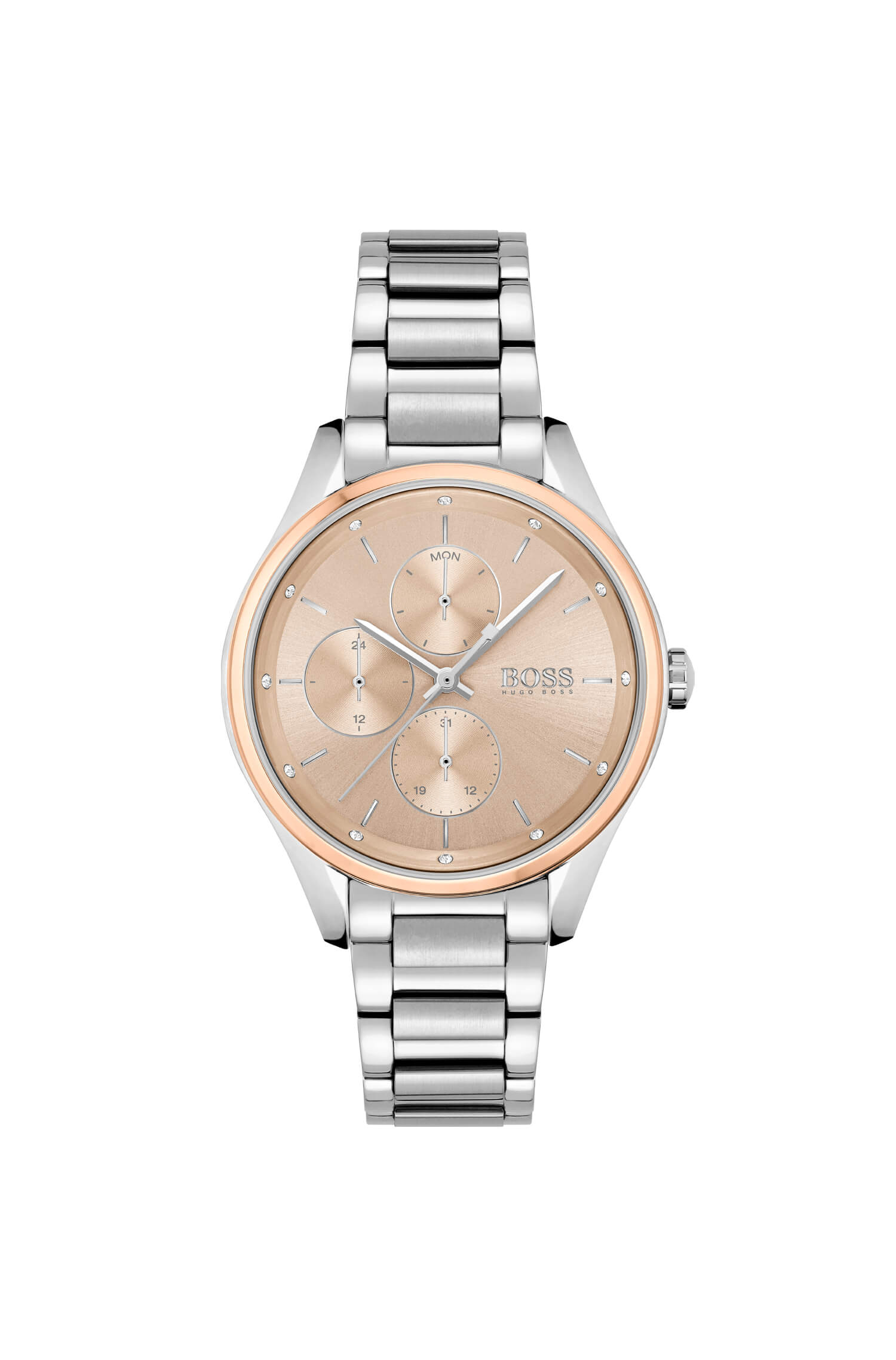 Grand Course Two Tone Light Rose Gold Multifunctional Dial Ladies Watch