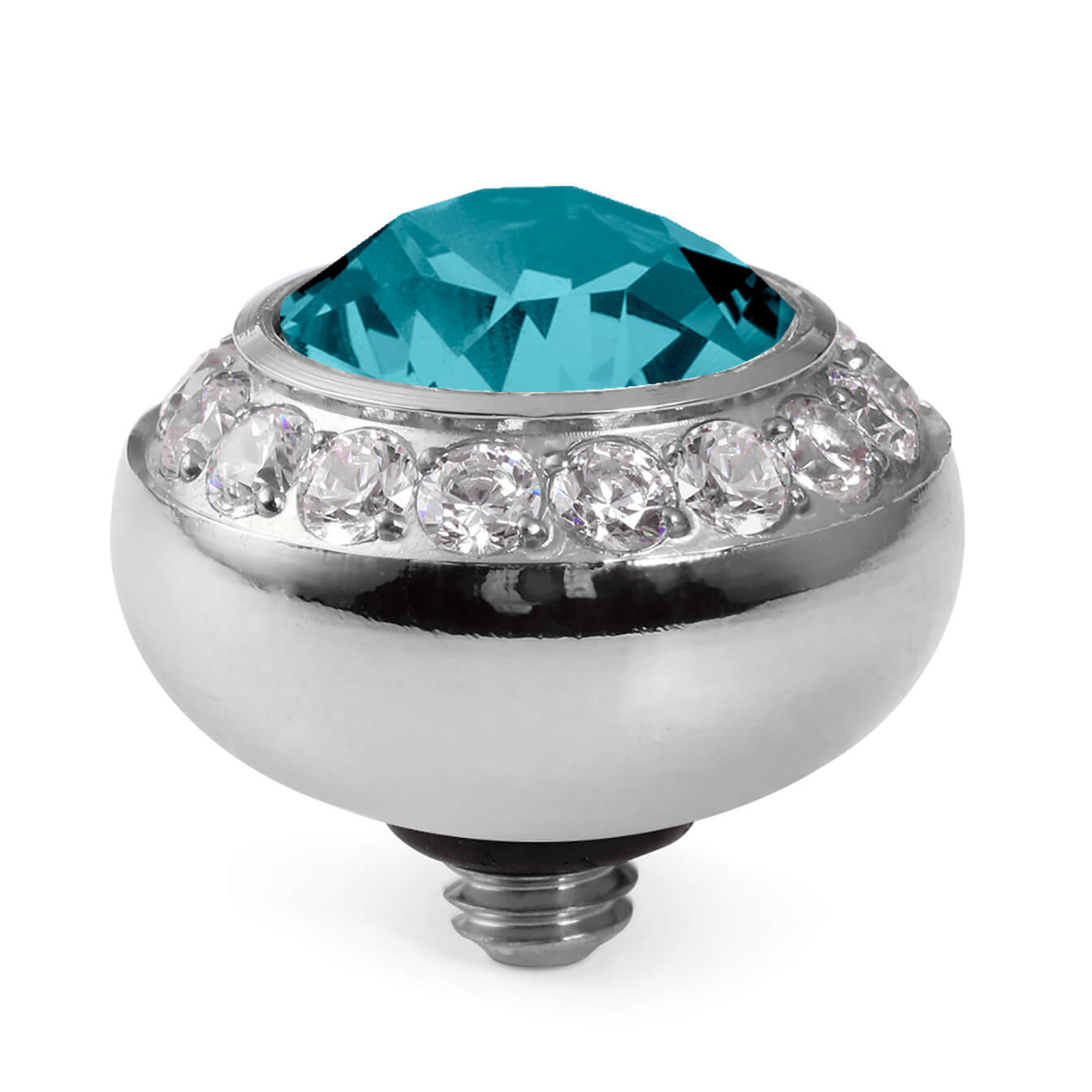 Tondo Deluxe (S/P) 10mm Blue Zircon Top