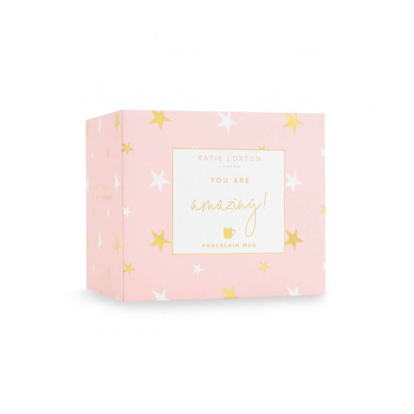 Boxed Porcelain Mug | You Are Amazing | White And Gold