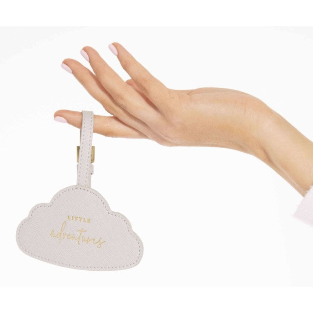 Baby Luggage Tag - Little Adventures - Pale Grey 6.65x10.6cm