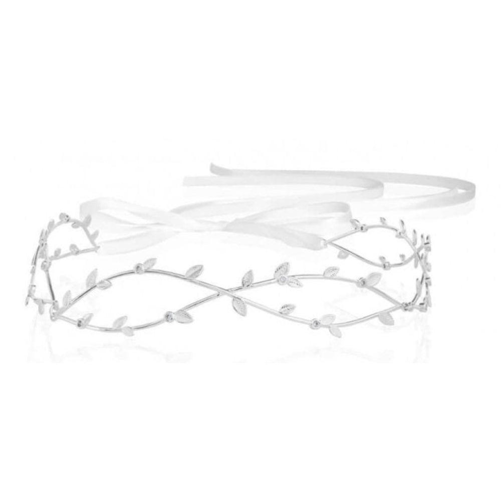 Happy Ever After Hair Accessories Pearl CZ Wave Hair Crown