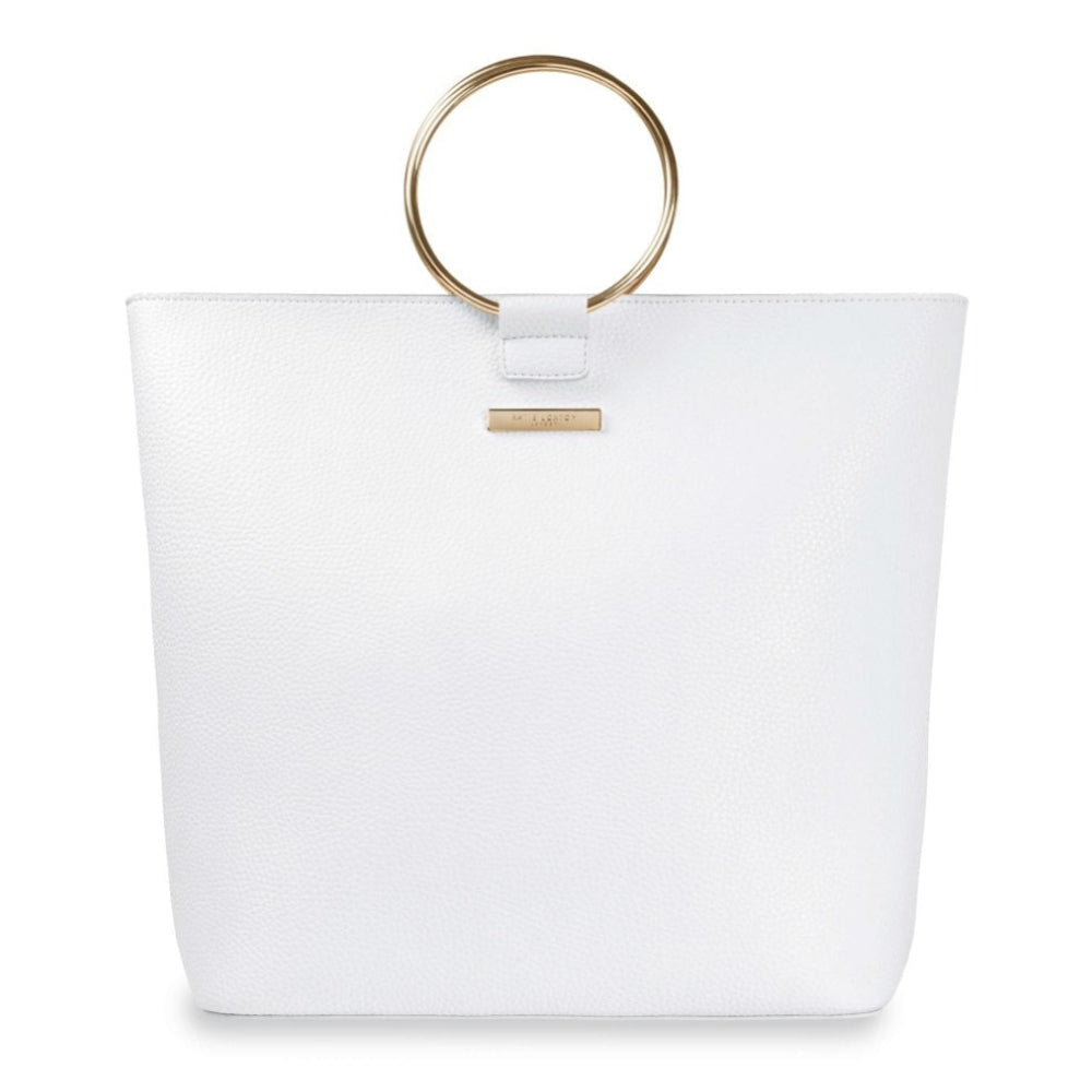 Suki Tote Bag - White - 32x39x13cm