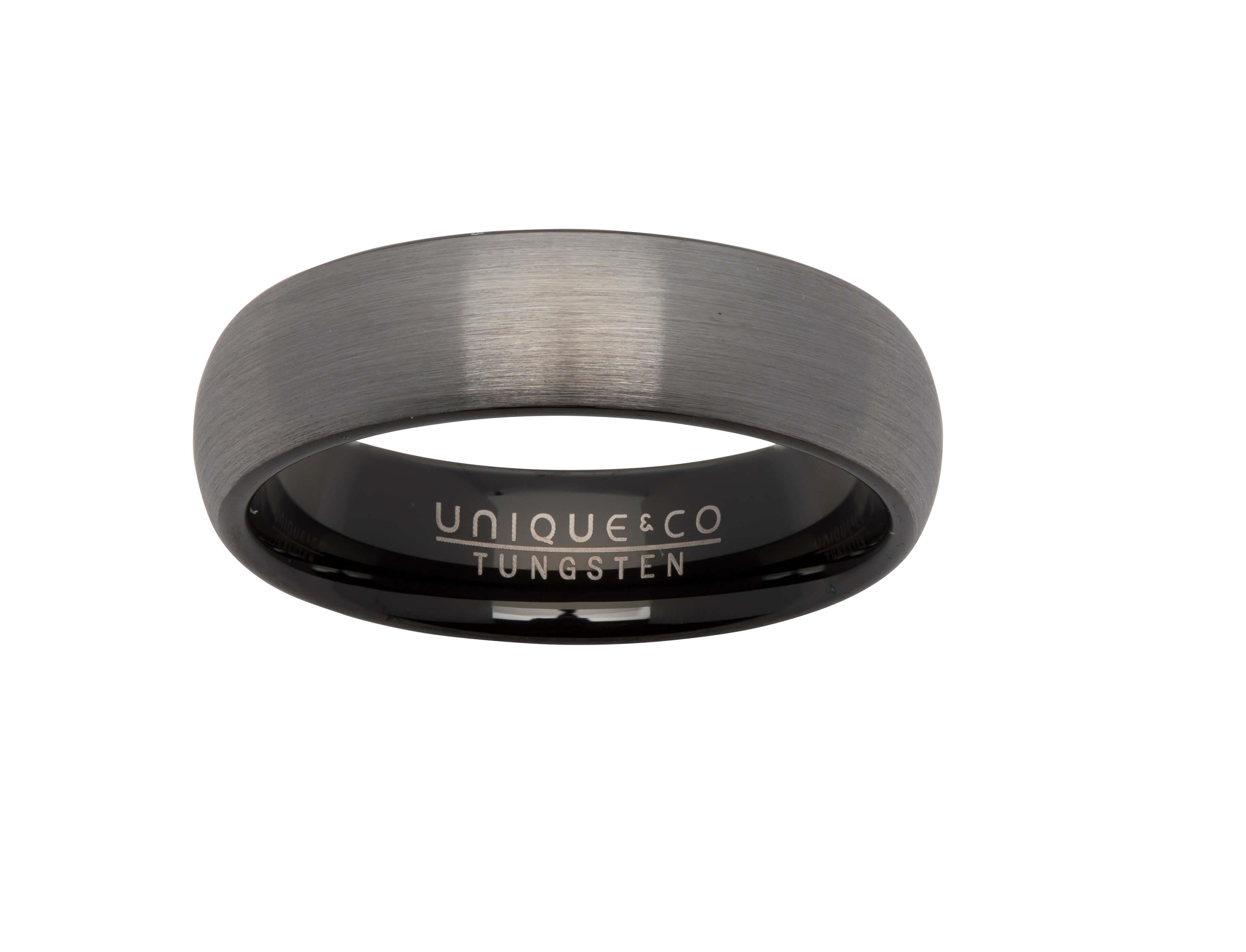 Tungsten Carbide Ring with Black IP Plating 6mm