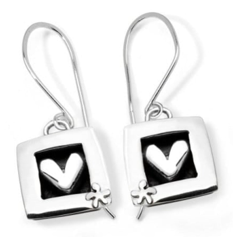 Secrets Sterling Silver Drop Earrings