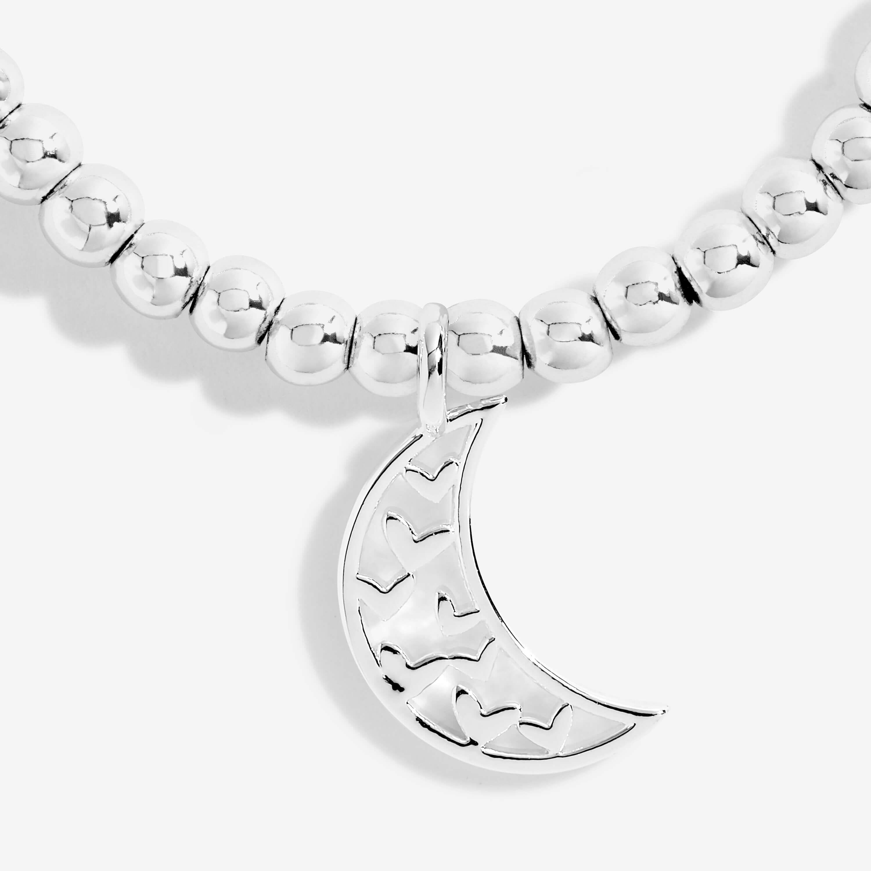 Beautifully Boxed A Littles | Love You To The Moon And Back Mum | Silver | Bracelet | 17.5cm Stretch