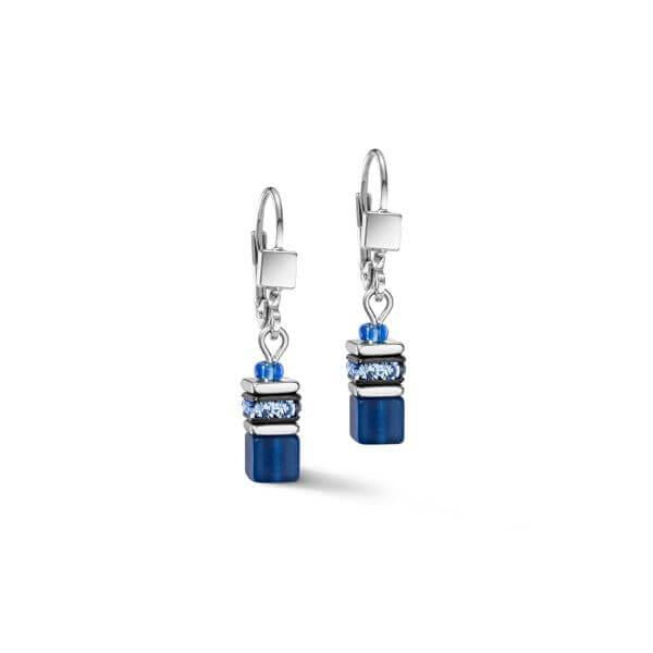 GeoCUBE Iconic Lite Pierced Earrings Blue