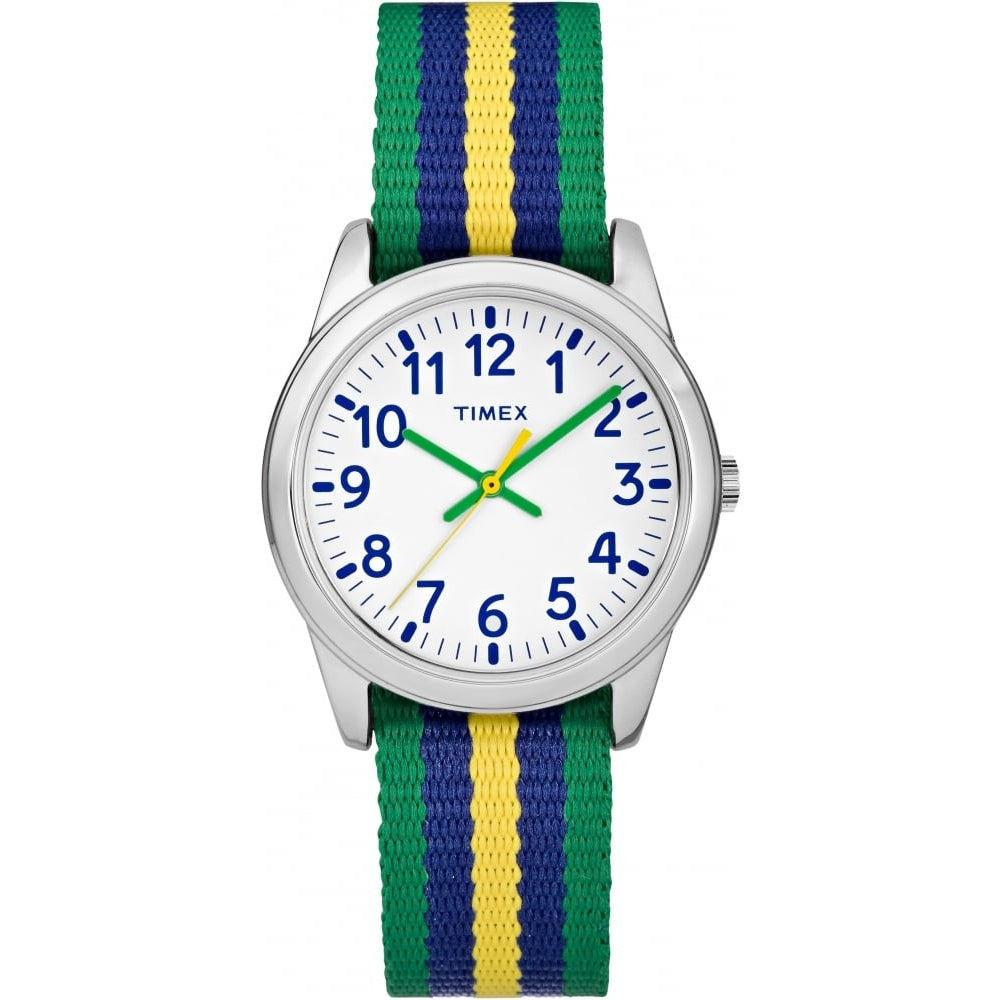 Metal Case with Green Blue and Yellow Stripes