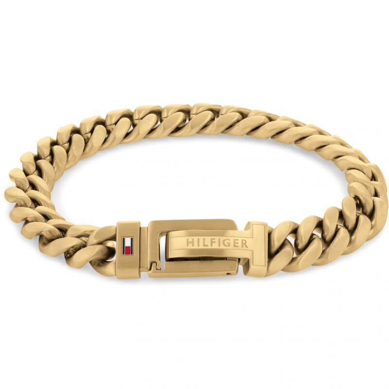 Adjustable Braided Metal Gold Tone Chain Bracelet