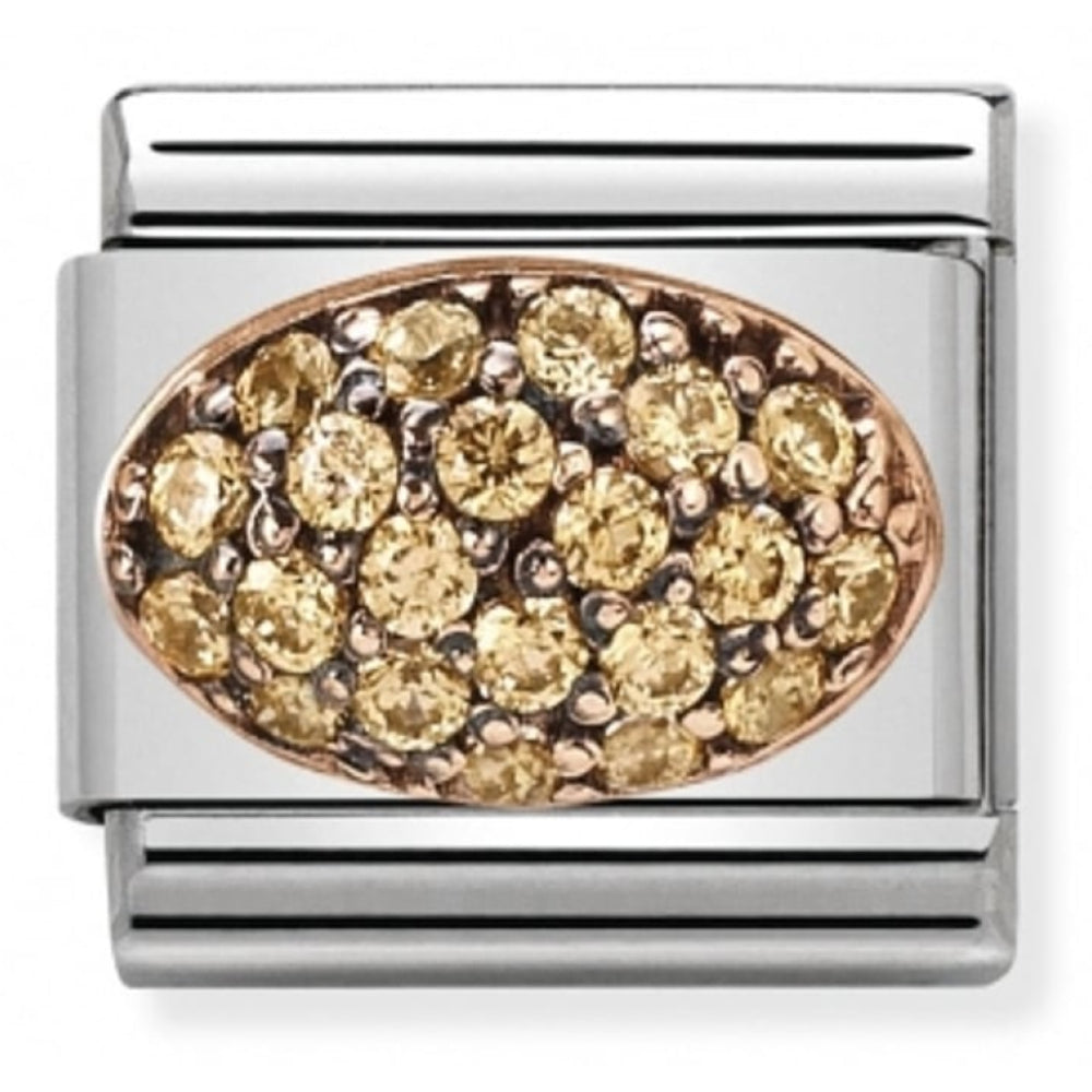Classic Rounded Gold CZ Link