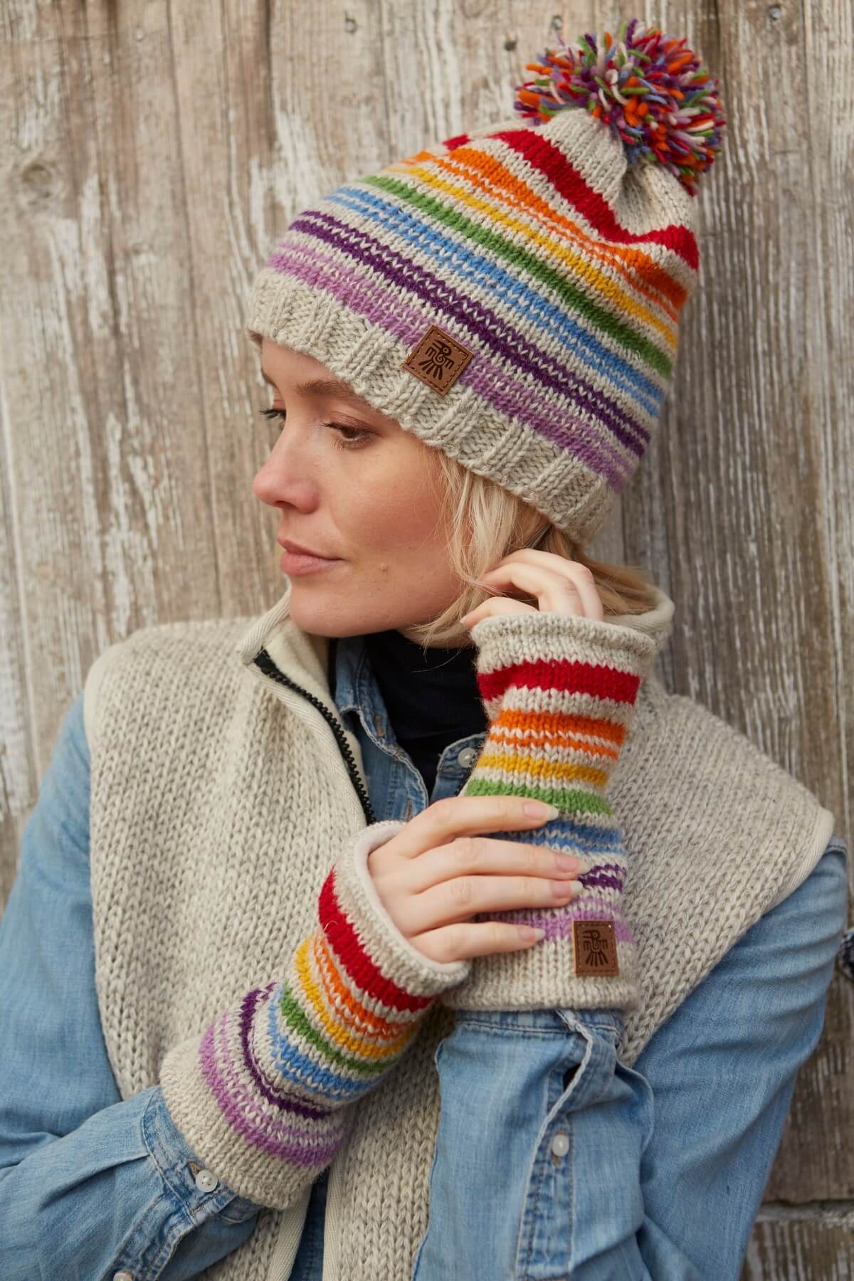 Hexham Bobble Beanie Oatmeal