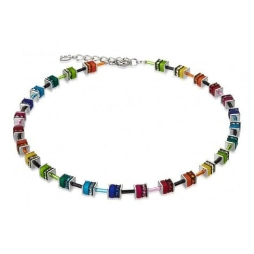 Ladies Multicoloured Rhinestone & Swarovski Cubed Necklace