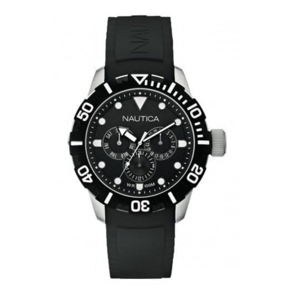 NSR 101 Black Rubber Multifunctional Watch