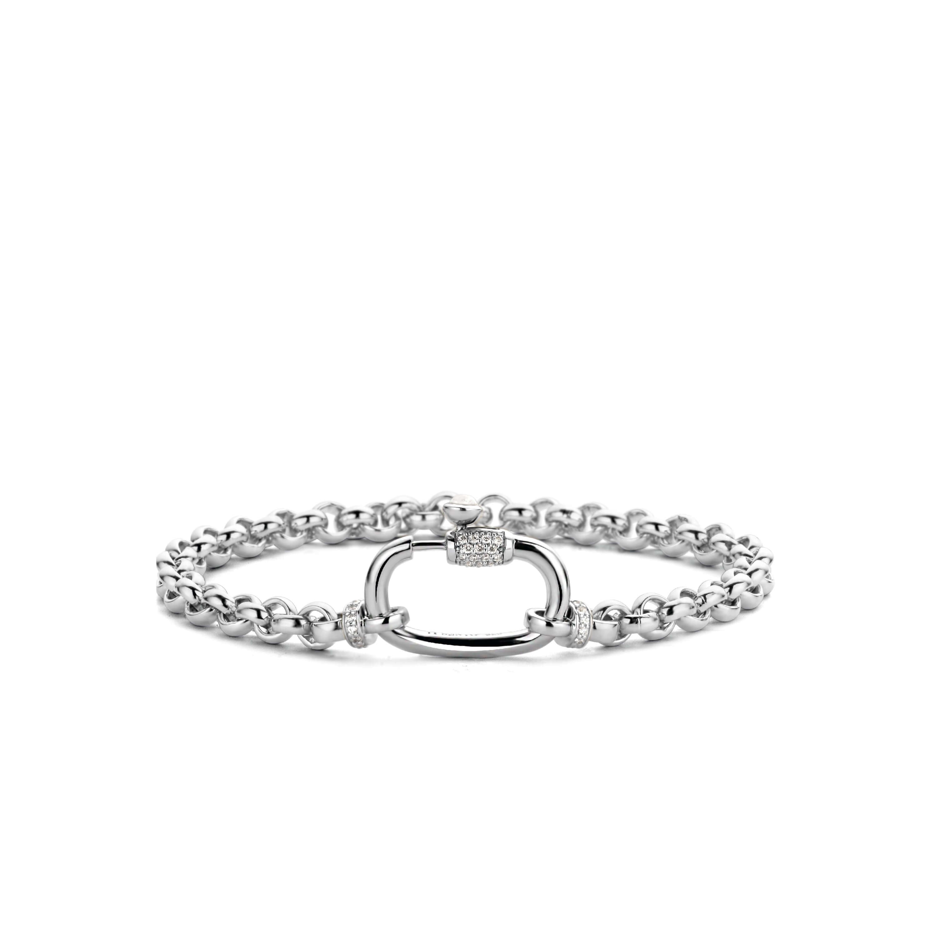 Silver & CZ Chain Bracelet