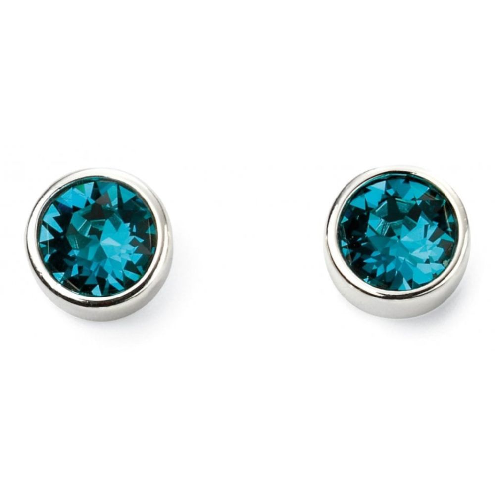 Dec Birth Stone Sterling Silver Earring