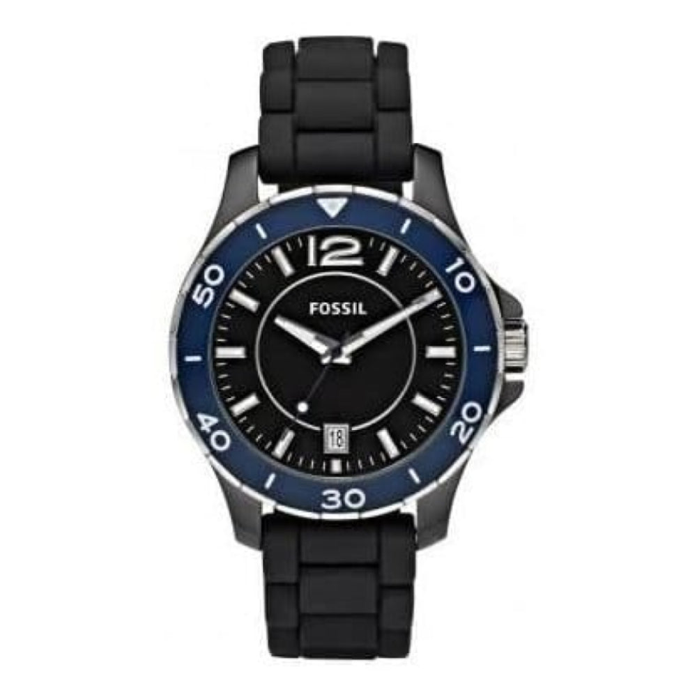 Black Silicone Ladies Wristwatch