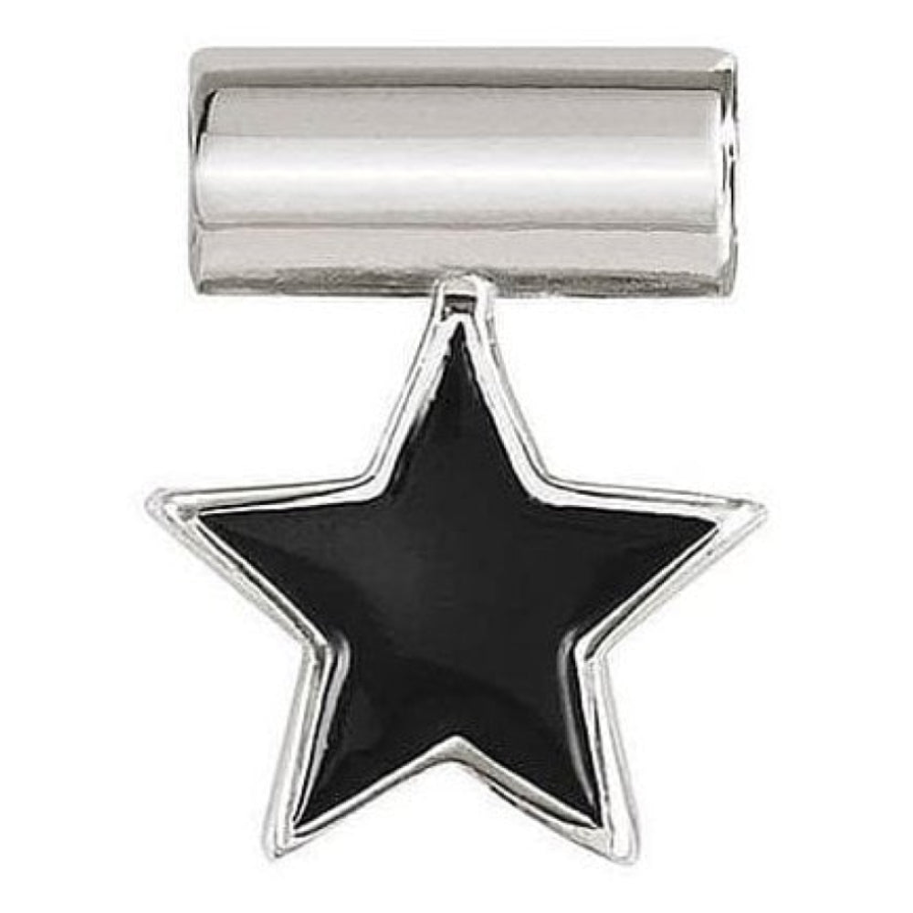 SeiMia Symbols In 925 Silver & Enamel Black Star