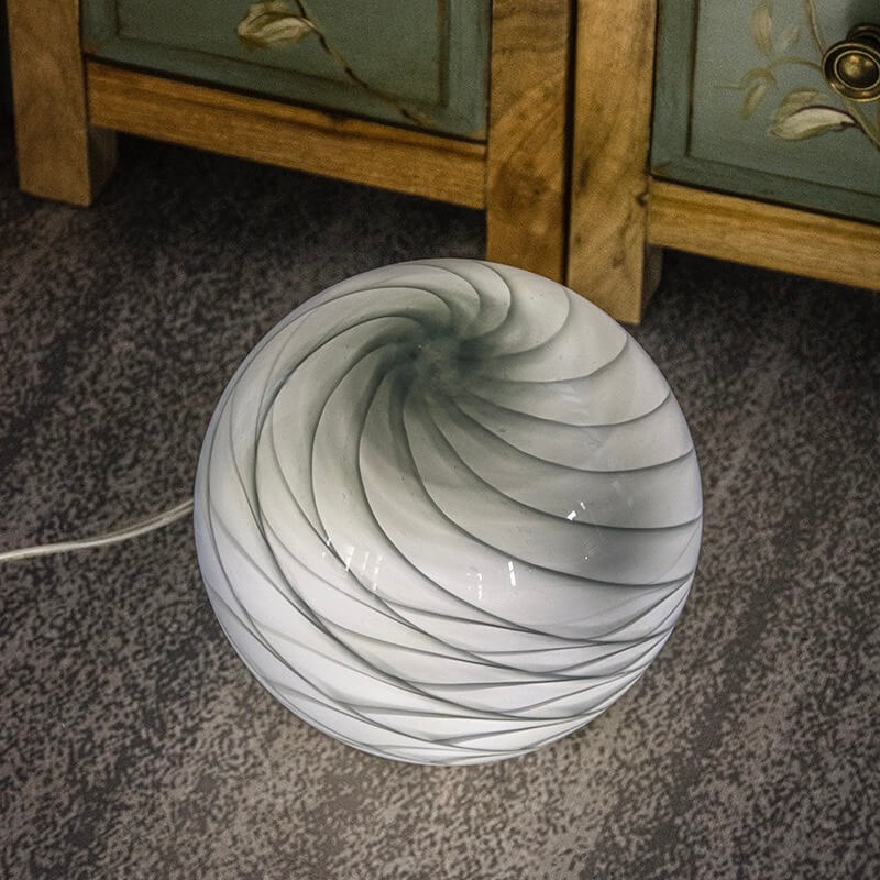 Misty Grey Lamp (18cm)