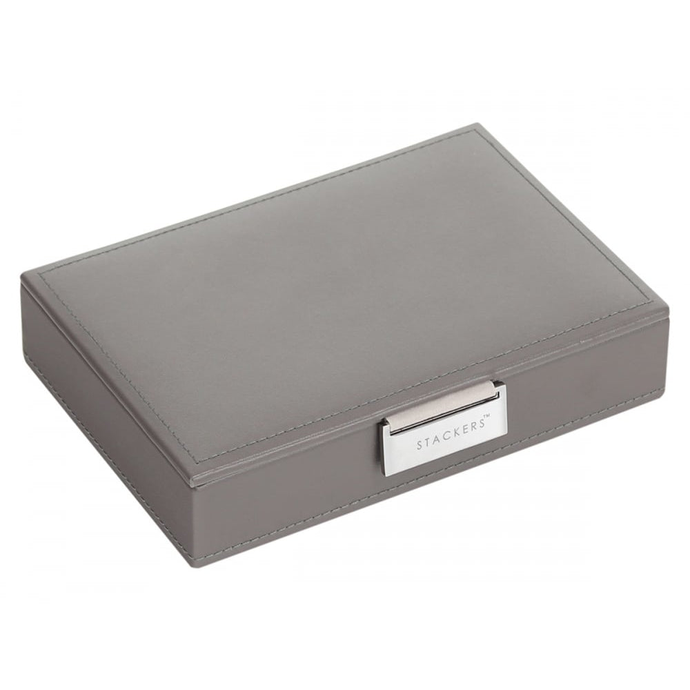 Grey Lidded Mini Ring Storage Box