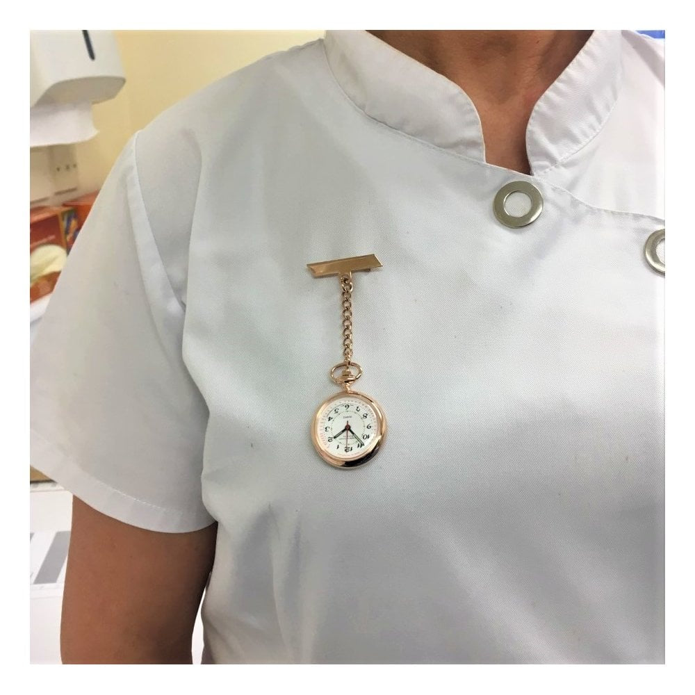 The Warwick - Rose Gold Plated Quartz Fob Watch