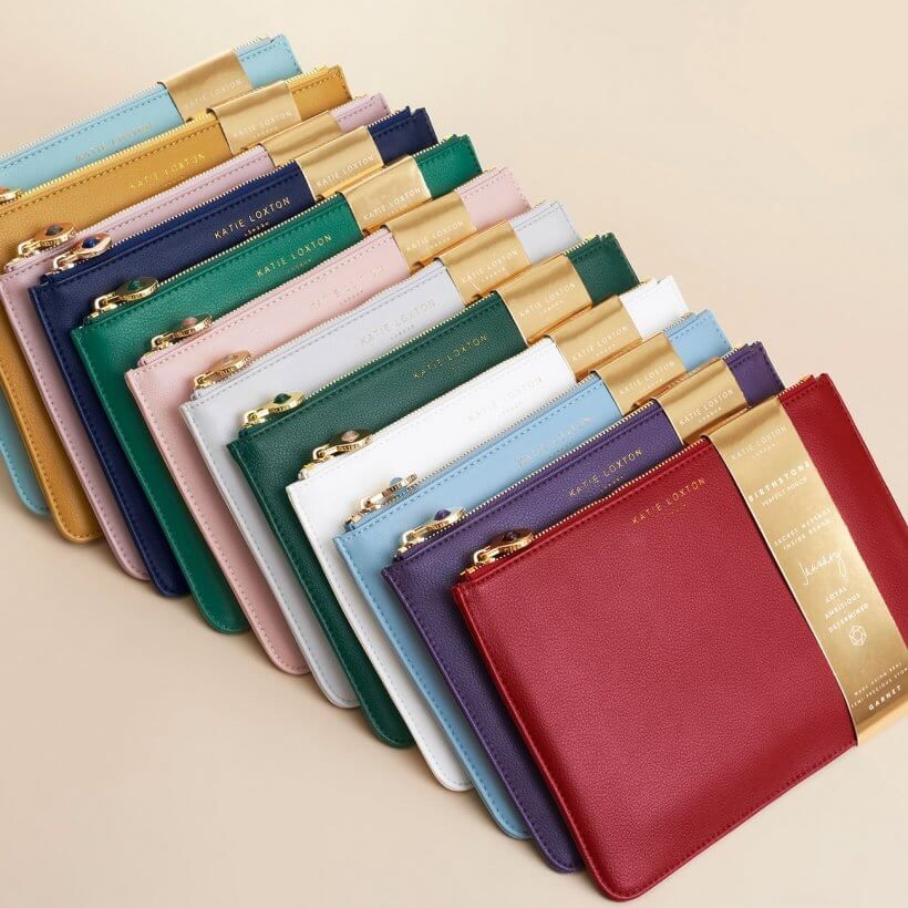 Birthstone Perfect Pouch | June | Moonstone | Pale Grey
