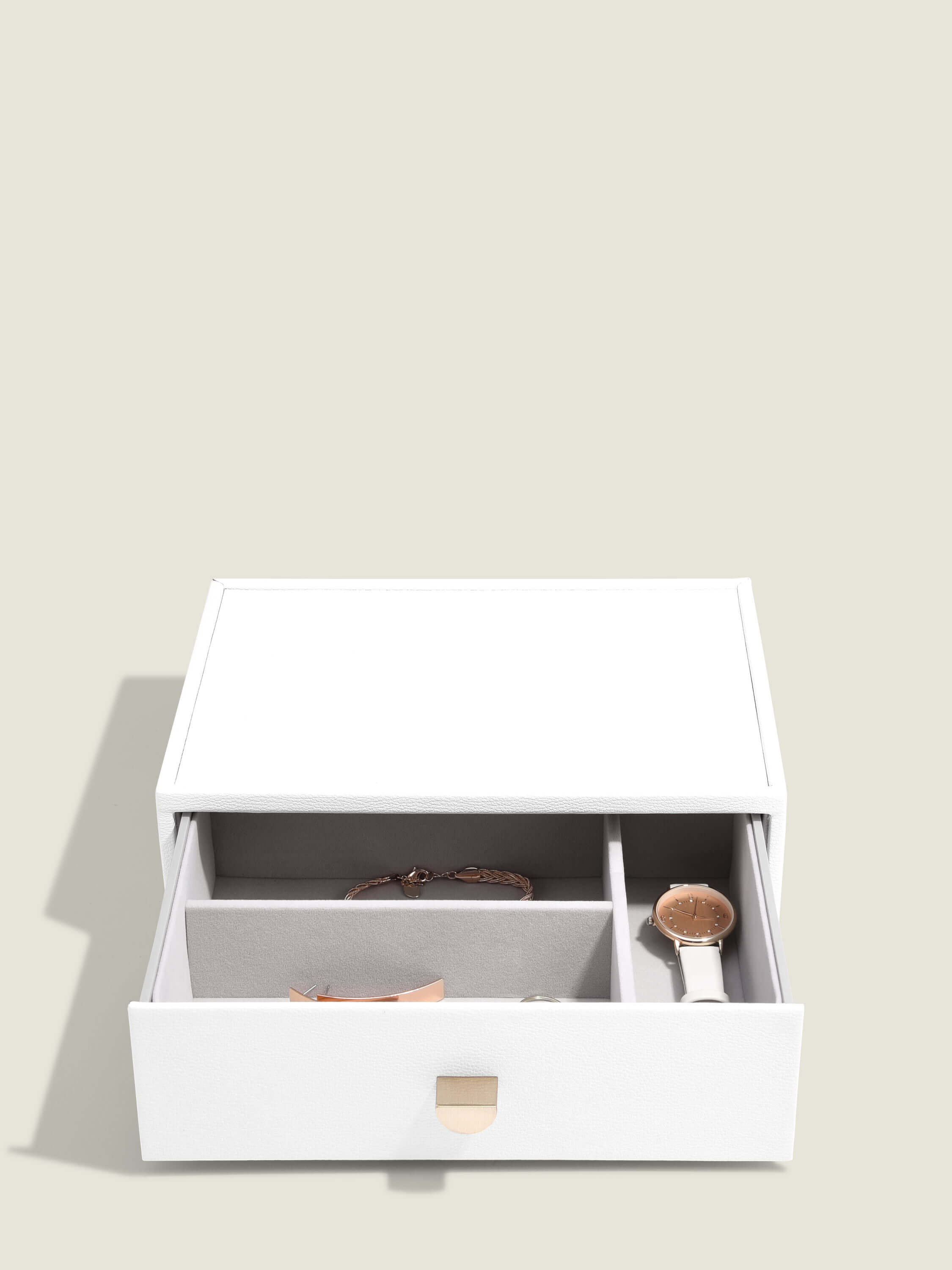 Pebble White Classic Drawer Set Of 3