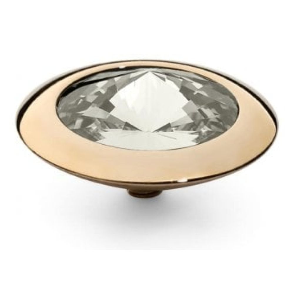 Famosa Gold 16mm Tondo Ring Top Silver Shade