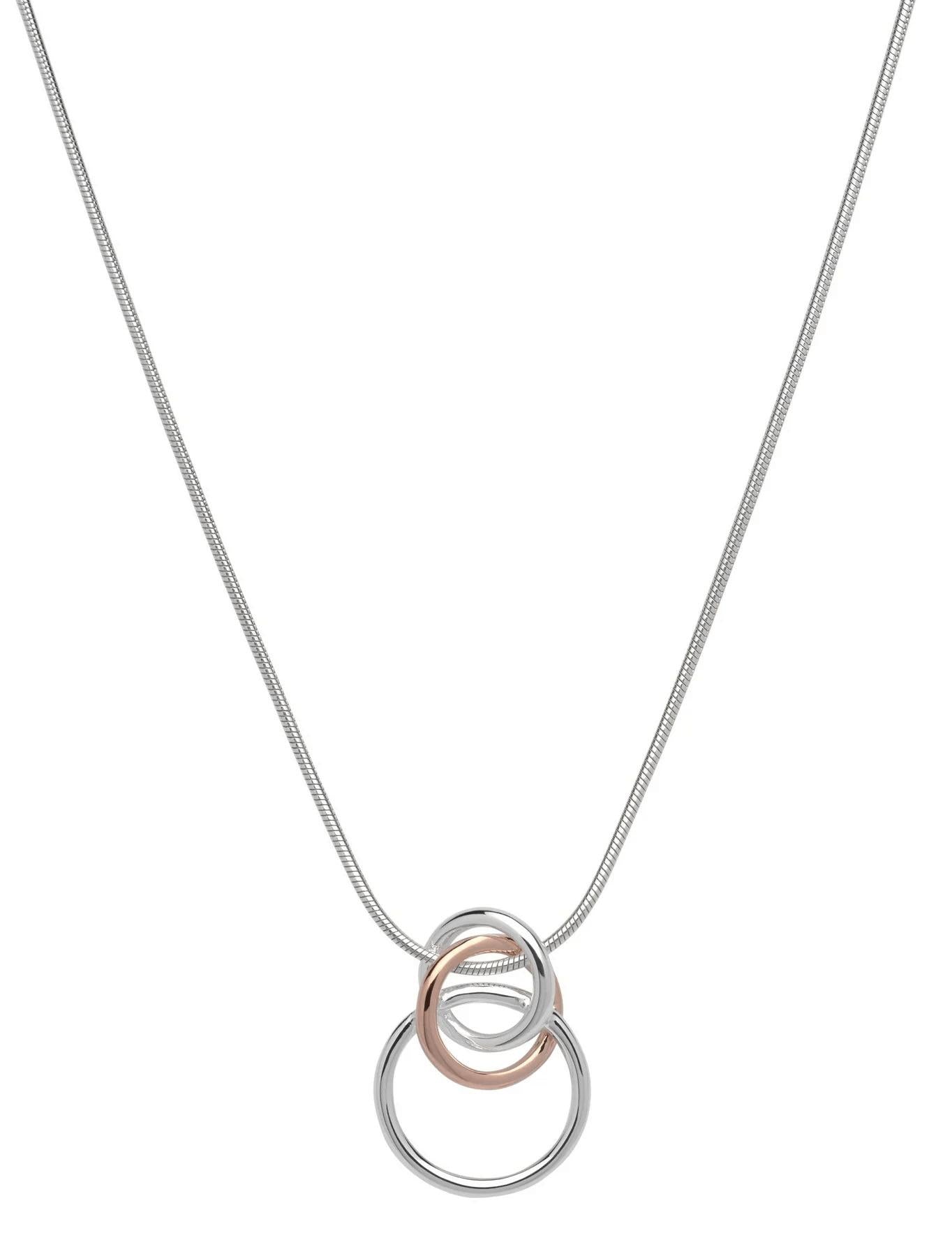 Silver Circles Pendant Necklace