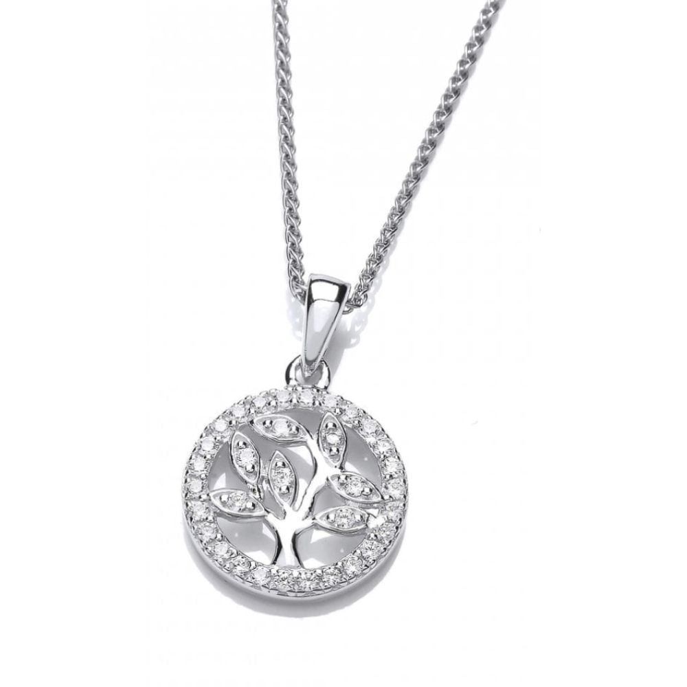 Silver Mini Encrusted CZ Pendant