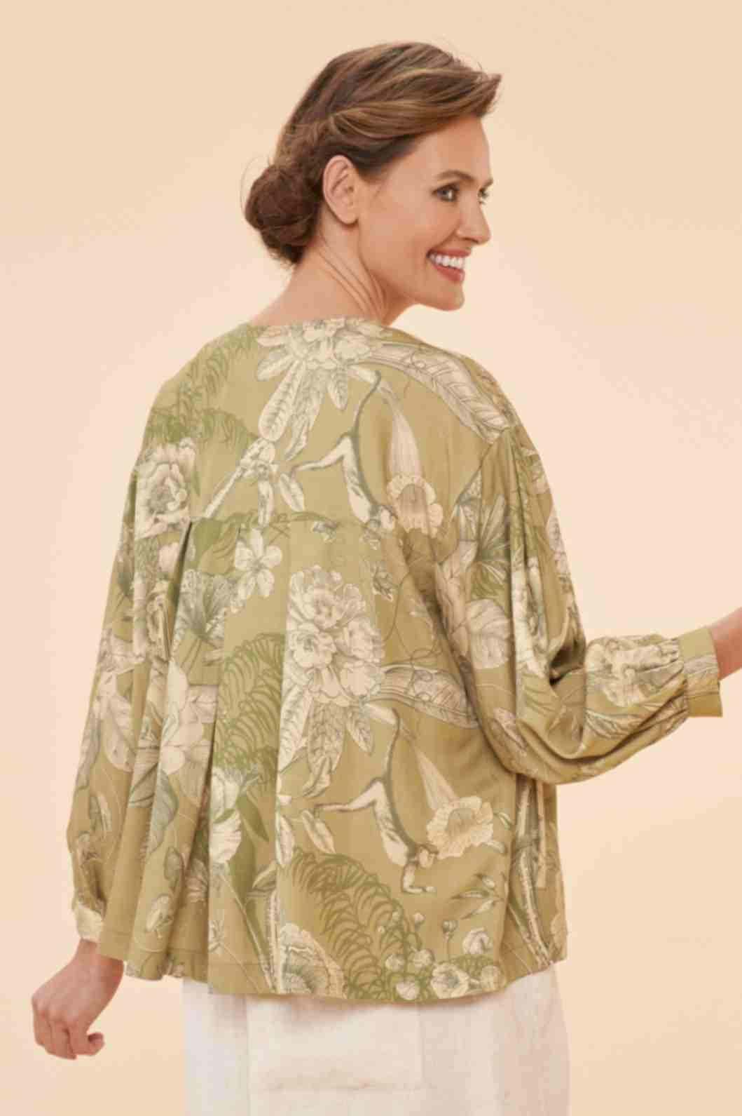 Puff Sleeve Jacket - Olive