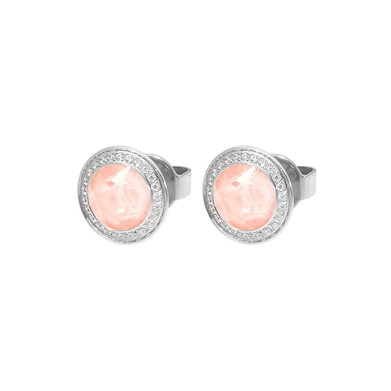 Tondo Deluxe Crystal Flamingo Ignite 9 mm Ear Studs (S/P)