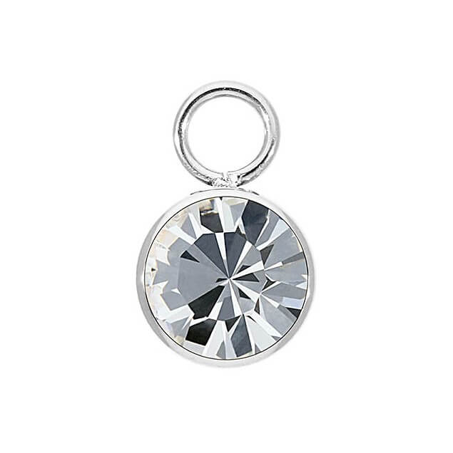Crystal Charm BOTTONE 10mm (SS)