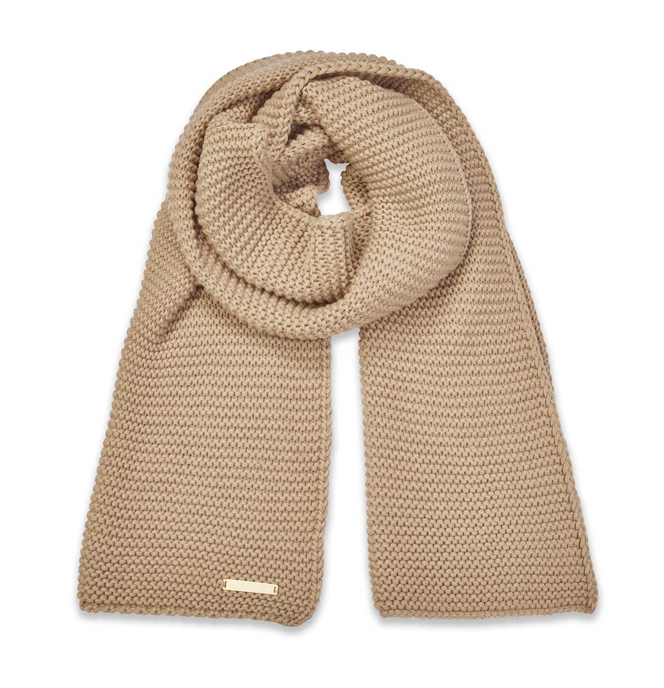 Chunky Knit Scarf | Caramel
