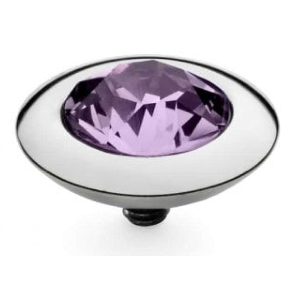Famosa Silver 13mm Tondo Ring Top Violet
