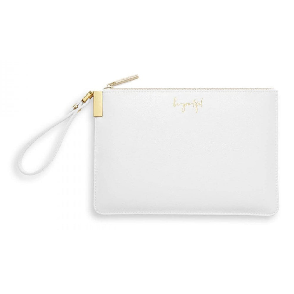 Secret Message Pouch | Be-You-Tiful, Be Your Own Kind Of Beautiful | White | 16 X 24 Cm