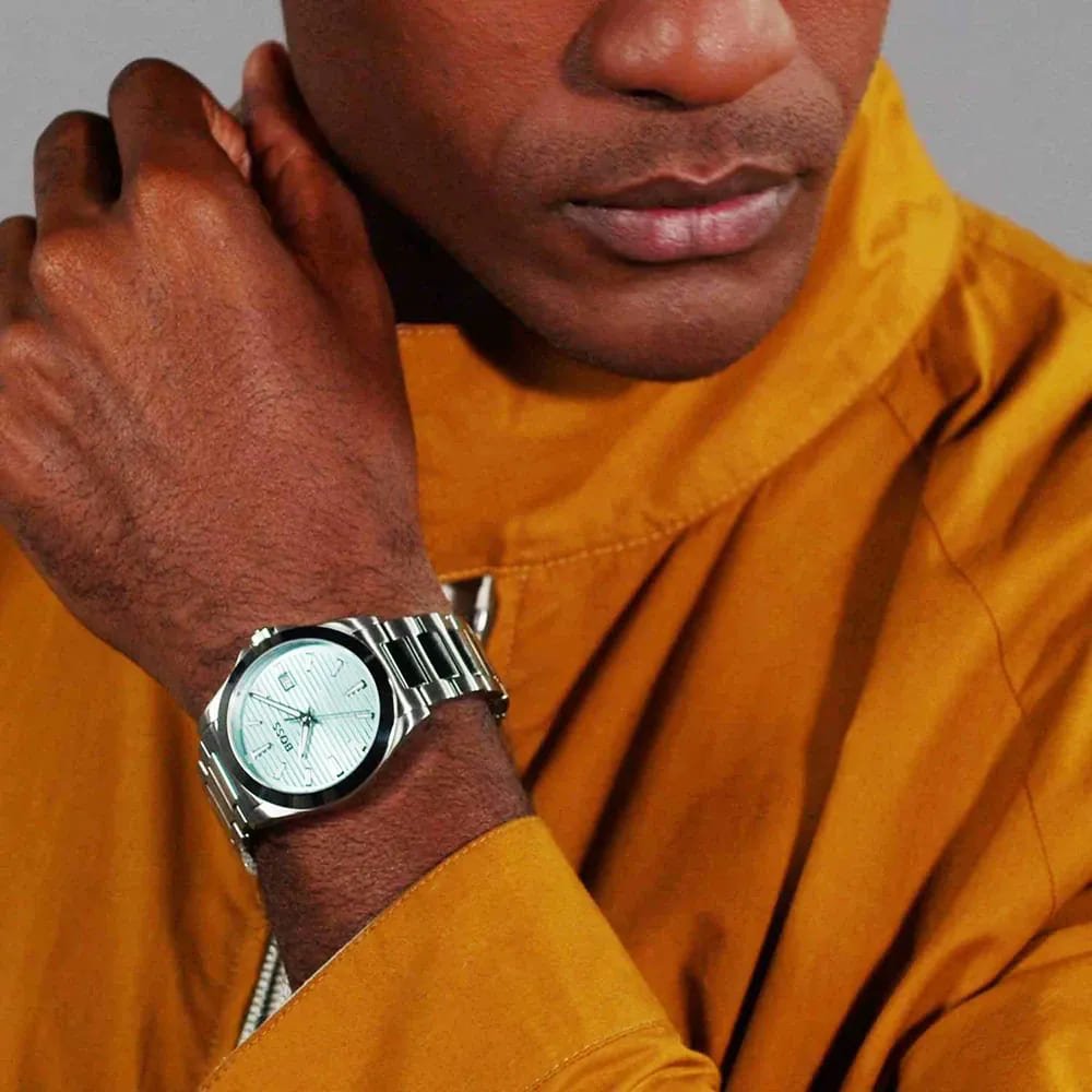 Strike Light Blue Dial With Stainless Steel Bracelet Strap Men's Watch