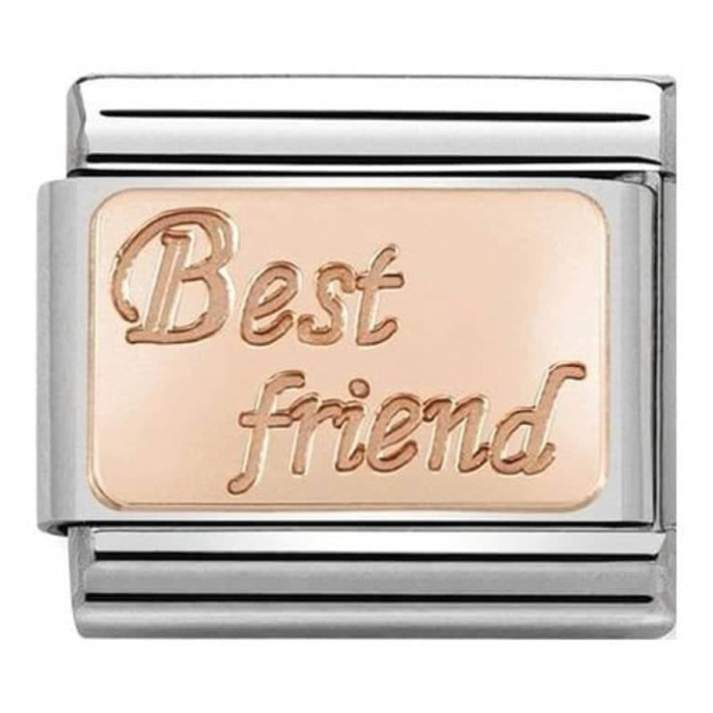 Rose Gold 'Best Friend' Classic Charm