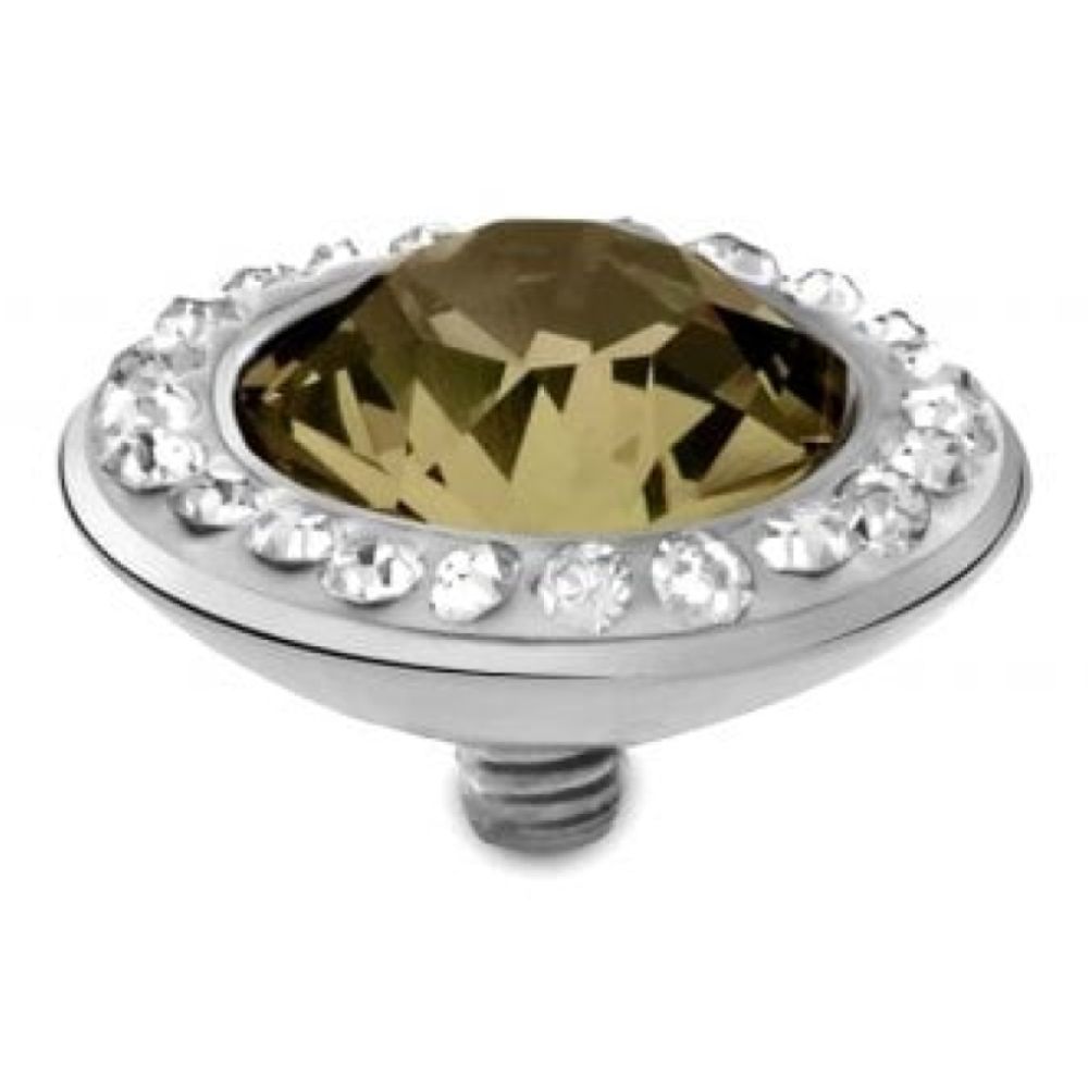 Interchangeable Top TONDO Deluxe (S/P) Smoky Quartz