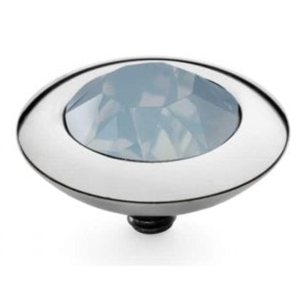 Famosa Silver 13mm Tondo Ring Top Air Blue Opal