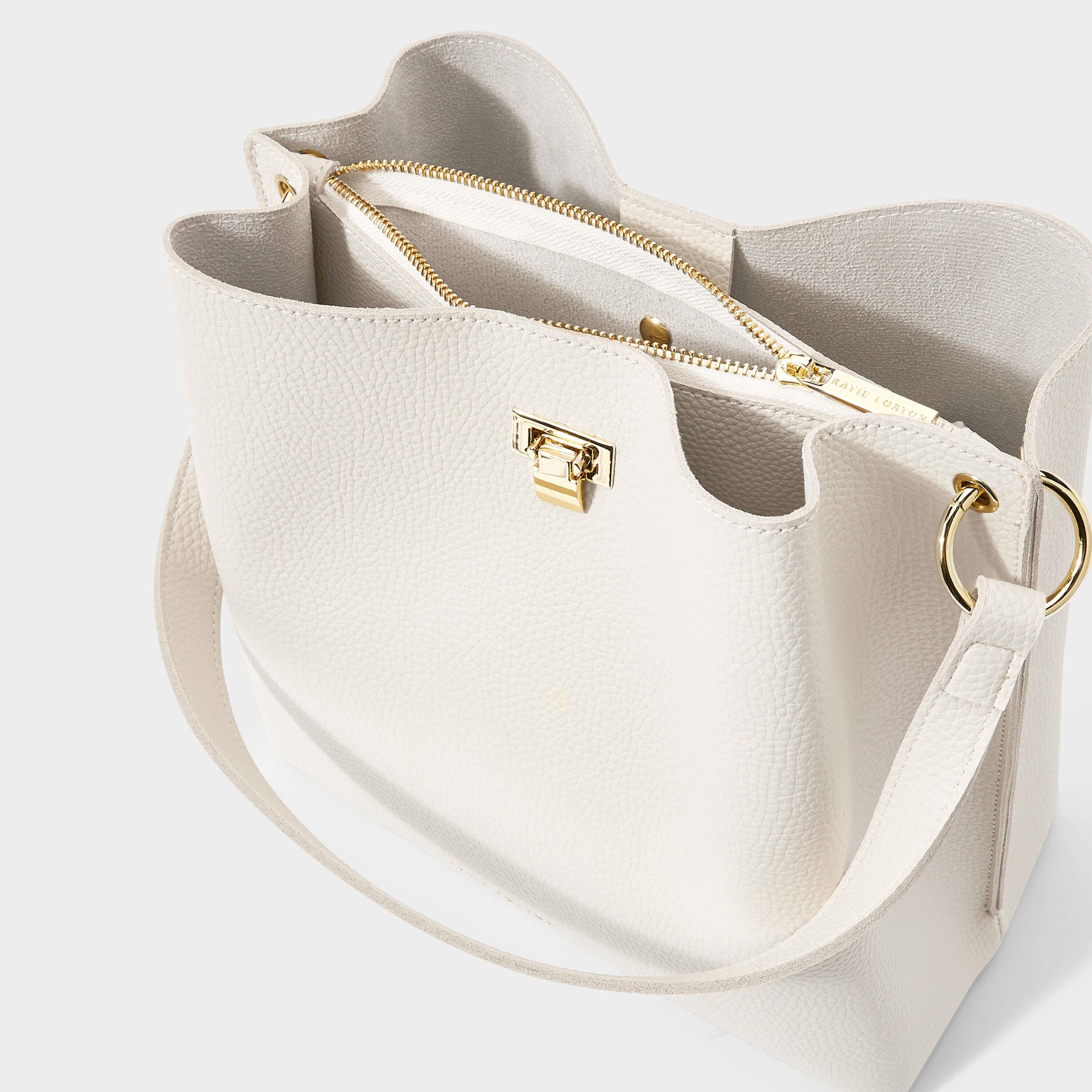 Reese Shoulder Bag | Off White | 28 X 29 X 15cm