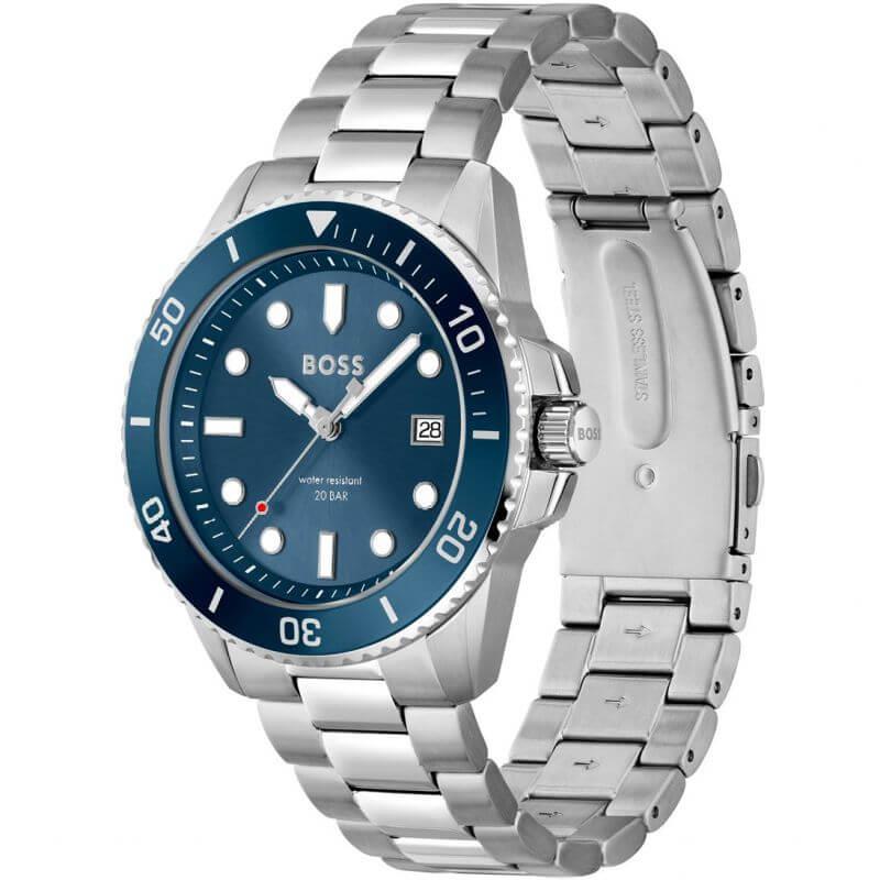 Ace Blue Dial & Steel Bracelet Strap Gents Watch